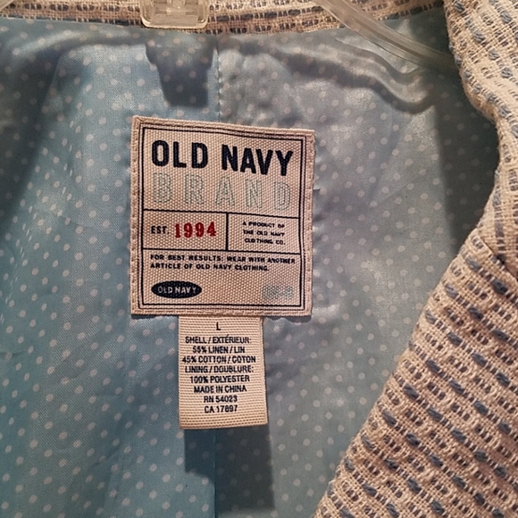 Old Navy blue and white Blazer - Picture 2 of 5